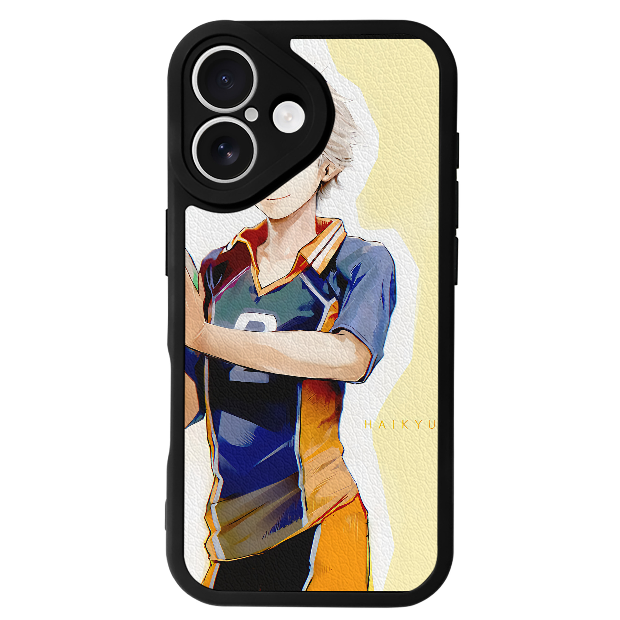 （画像用） ハイキュー!! Haikyu!! 【iPhone 16シリーズ対応】シリコンスマホケース（レザー調） 材質：シリコン